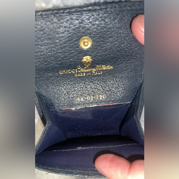 Gucci Blue and Cream Wallet - Picture 4 of 16